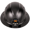 60512 Klein Carbon Fiber Full Brim Hard Hat with Headlamp, Titan Image 2
