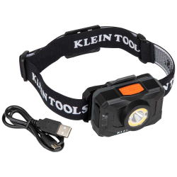 56414 Rechargeable 2-Color LED Headlamp with Adjustable Strap Image 