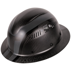 60513 Klein Carbon Fiber Full Brim Hard Hat, Spartan Image 