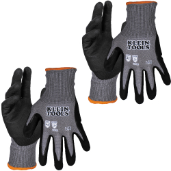60585 Knit Dipped Gloves, Cut Level A2, Touchscreen, Large, 2-Pair Image 